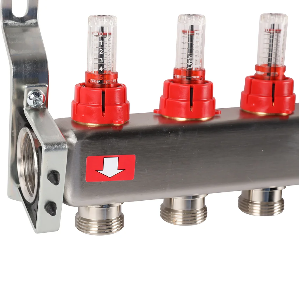ROMMER RMS-1201-000010 ROMMER Коллектор из нержавеющей стали с расходомерами, с клапаном вып. воздуха и сливом 10 вых. ROMMER RMS-1201-000010 ROMMER Коллектор из нержавеющей стали с расходомерами, с клапаном вып. воздуха и сливом 10 вых.