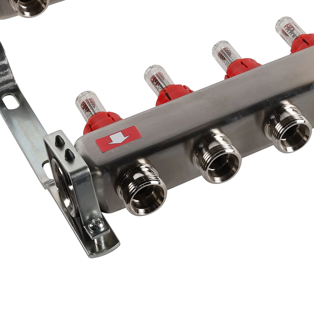 ROMMER RMS-1201-000011 ROMMER Коллектор из нержавеющей стали с расходомерами, с клапаном вып. воздуха и сливом 11 вых. ROMMER RMS-1201-000011 ROMMER Коллектор из нержавеющей стали с расходомерами, с клапаном вып. воздуха и сливом 11 вых.