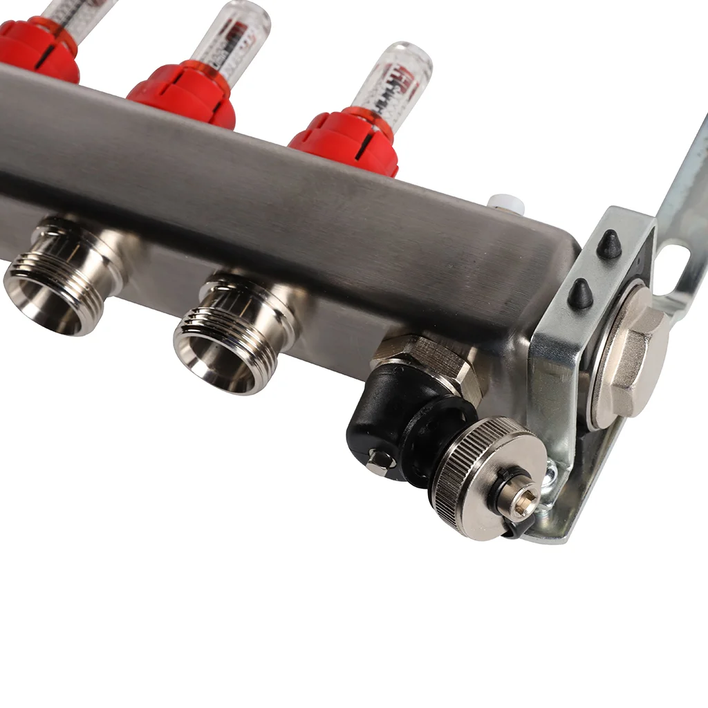 ROMMER RMS-1201-000011 ROMMER Коллектор из нержавеющей стали с расходомерами, с клапаном вып. воздуха и сливом 11 вых. ROMMER RMS-1201-000011 ROMMER Коллектор из нержавеющей стали с расходомерами, с клапаном вып. воздуха и сливом 11 вых.
