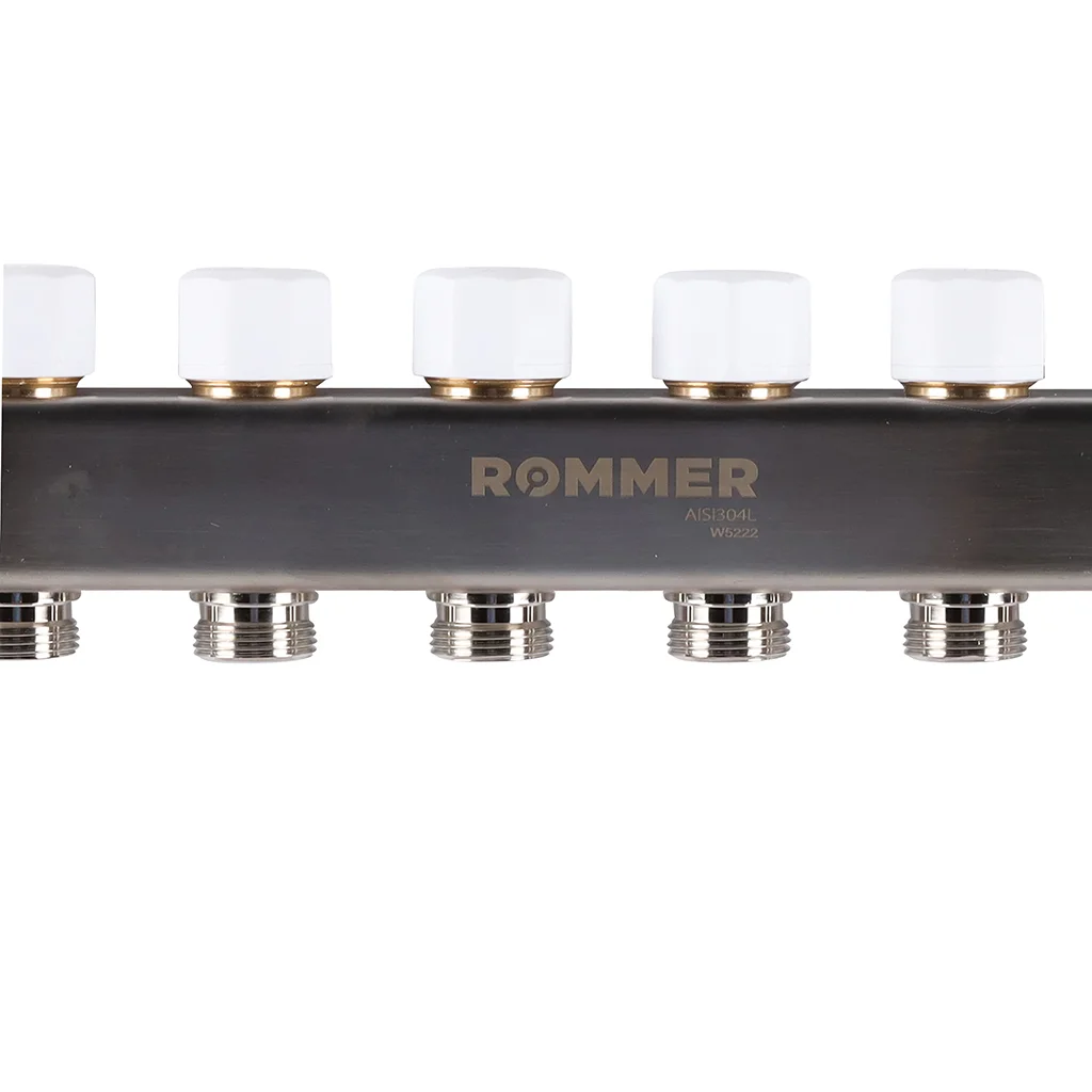 ROMMER RMS-1201-000011 ROMMER Коллектор из нержавеющей стали с расходомерами, с клапаном вып. воздуха и сливом 11 вых. ROMMER RMS-1201-000011 ROMMER Коллектор из нержавеющей стали с расходомерами, с клапаном вып. воздуха и сливом 11 вых.