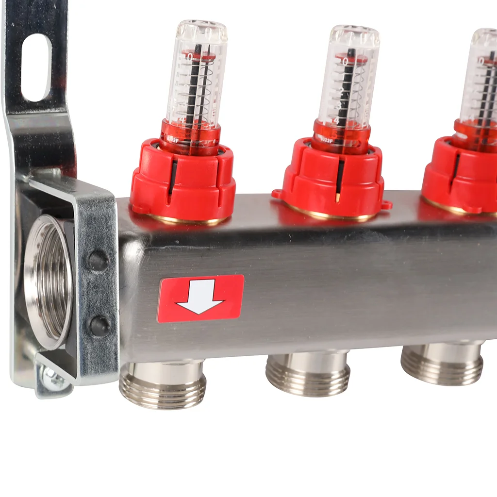 ROMMER RMS-1201-000011 ROMMER Коллектор из нержавеющей стали с расходомерами, с клапаном вып. воздуха и сливом 11 вых. ROMMER RMS-1201-000011 ROMMER Коллектор из нержавеющей стали с расходомерами, с клапаном вып. воздуха и сливом 11 вых.