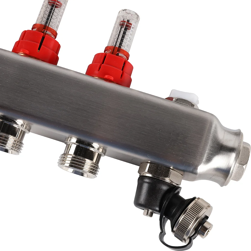 ROMMER RMS-1201-000012 ROMMER Коллектор из нержавеющей стали с расходомерами, с клапаном вып. воздуха и сливом 12 вых. ROMMER RMS-1201-000012 ROMMER Коллектор из нержавеющей стали с расходомерами, с клапаном вып. воздуха и сливом 12 вых.