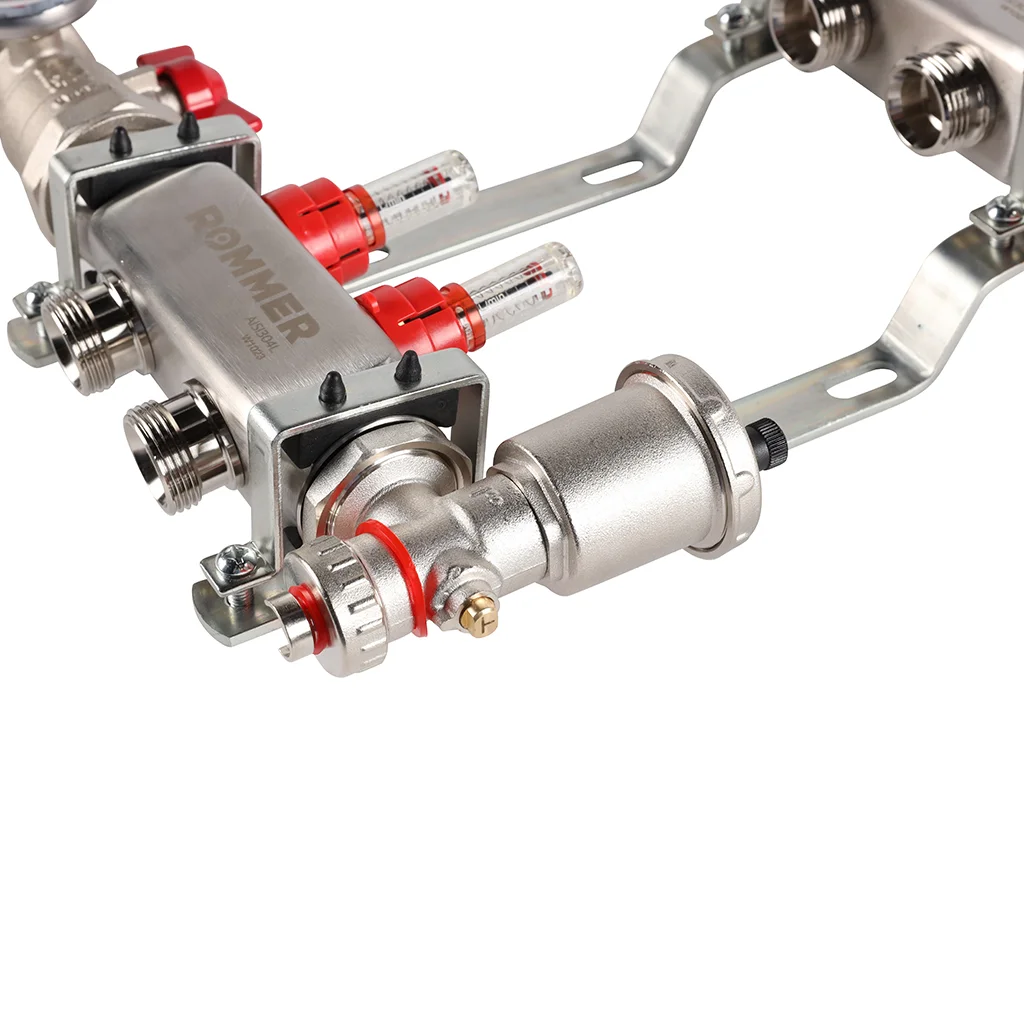 ROMMER RMS-1210-000002 ROMMER Коллектор из нержавеющей стали в сборе с расходомерами 2 вых. ROMMER RMS-1210-000002 ROMMER Коллектор из нержавеющей стали в сборе с расходомерами 2 вых.