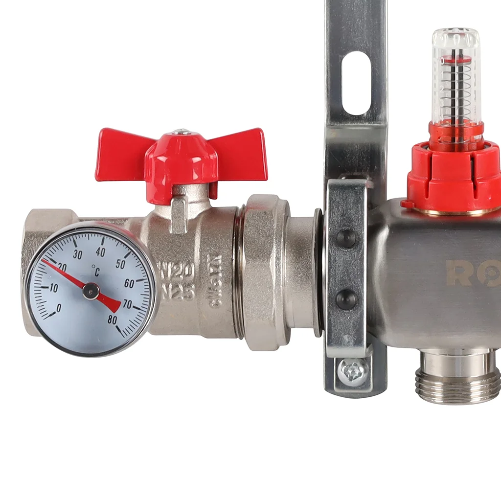 ROMMER RMS-1210-000002 ROMMER Коллектор из нержавеющей стали в сборе с расходомерами 2 вых. ROMMER RMS-1210-000002 ROMMER Коллектор из нержавеющей стали в сборе с расходомерами 2 вых.