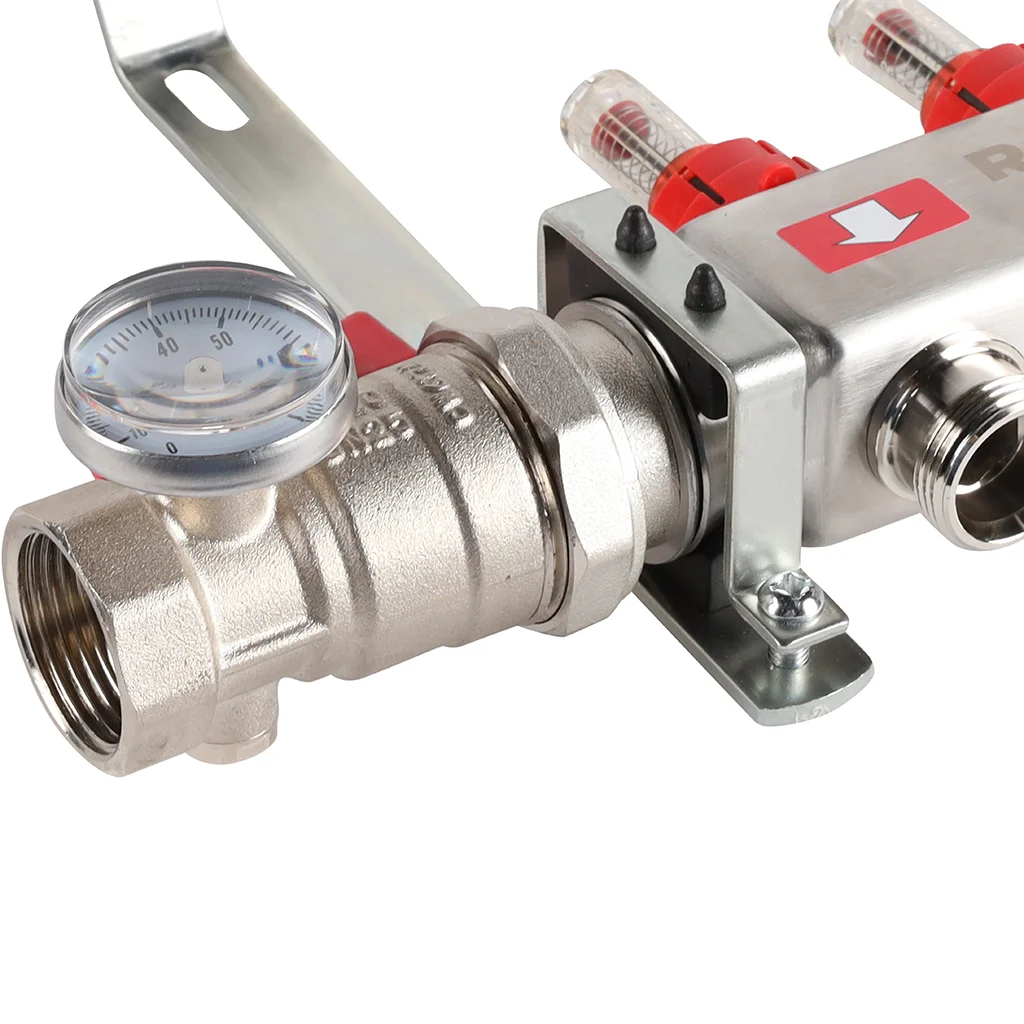 ROMMER RMS-1210-000003 ROMMER Коллектор из нержавеющей сталив сборе с расходомерами 3 вых. ROMMER RMS-1210-000003 ROMMER Коллектор из нержавеющей сталив сборе с расходомерами 3 вых.