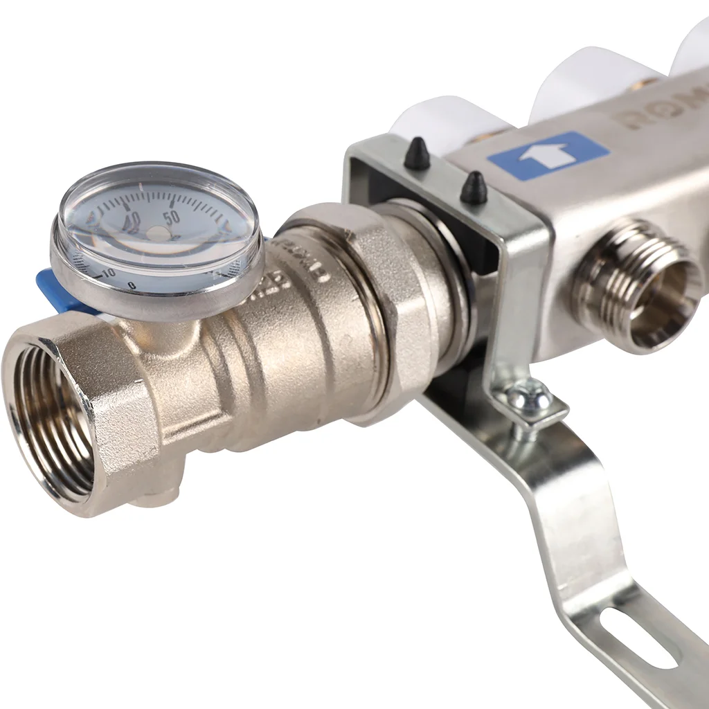 ROMMER RMS-1210-000003 ROMMER Коллектор из нержавеющей сталив сборе с расходомерами 3 вых. ROMMER RMS-1210-000003 ROMMER Коллектор из нержавеющей сталив сборе с расходомерами 3 вых.