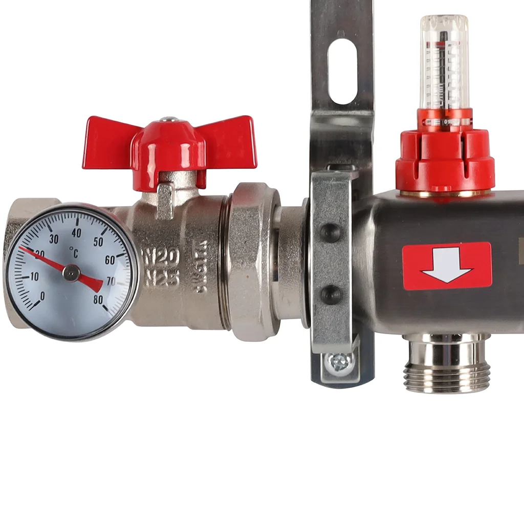 ROMMER RMS-1210-000003 ROMMER Коллектор из нержавеющей сталив сборе с расходомерами 3 вых. ROMMER RMS-1210-000003 ROMMER Коллектор из нержавеющей сталив сборе с расходомерами 3 вых.
