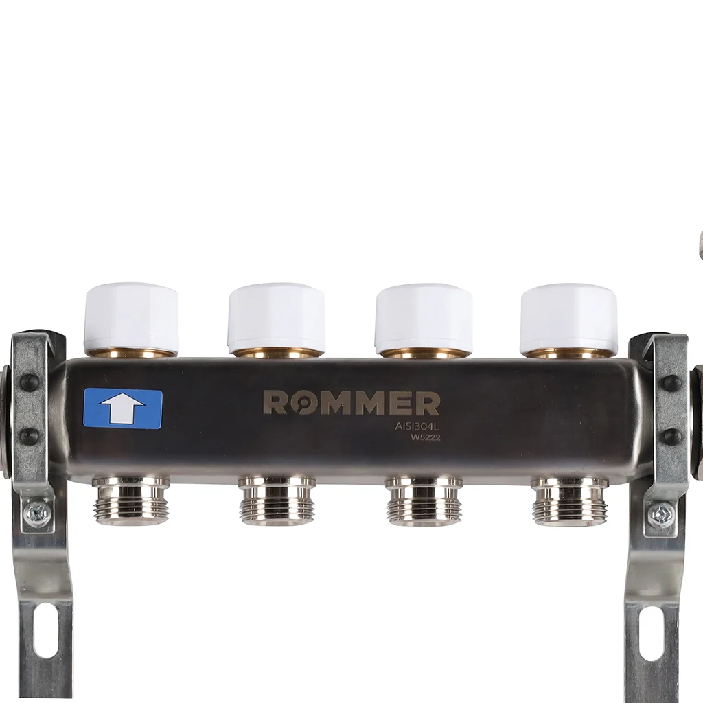 ROMMER RMS-1210-000004 ROMMER Коллектор из нержавеющей стали в сборе с расходомерами 4 вых. ROMMER RMS-1210-000004 ROMMER Коллектор из нержавеющей стали в сборе с расходомерами 4 вых.