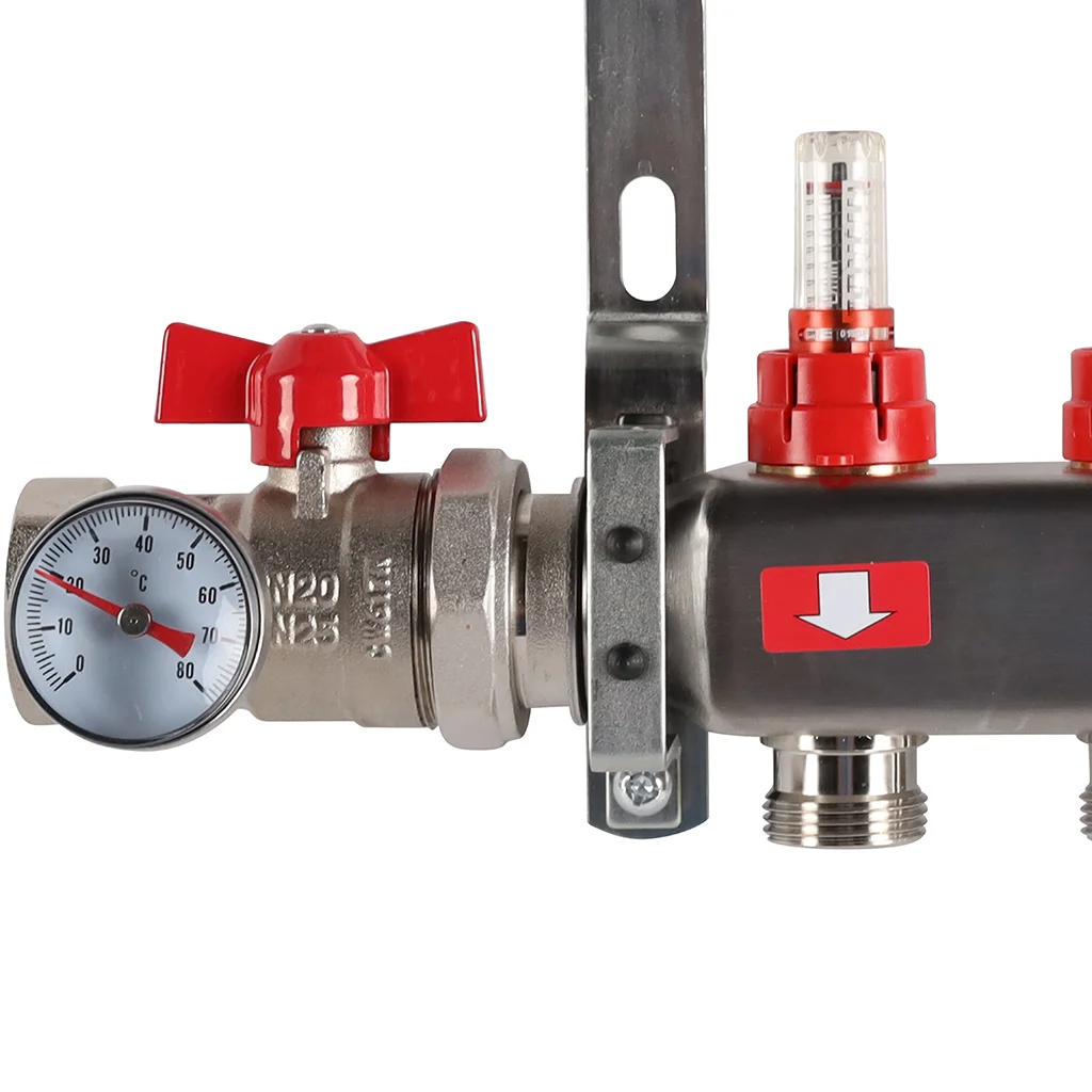 ROMMER RMS-1210-000004 ROMMER Коллектор из нержавеющей стали в сборе с расходомерами 4 вых. ROMMER RMS-1210-000004 ROMMER Коллектор из нержавеющей стали в сборе с расходомерами 4 вых.