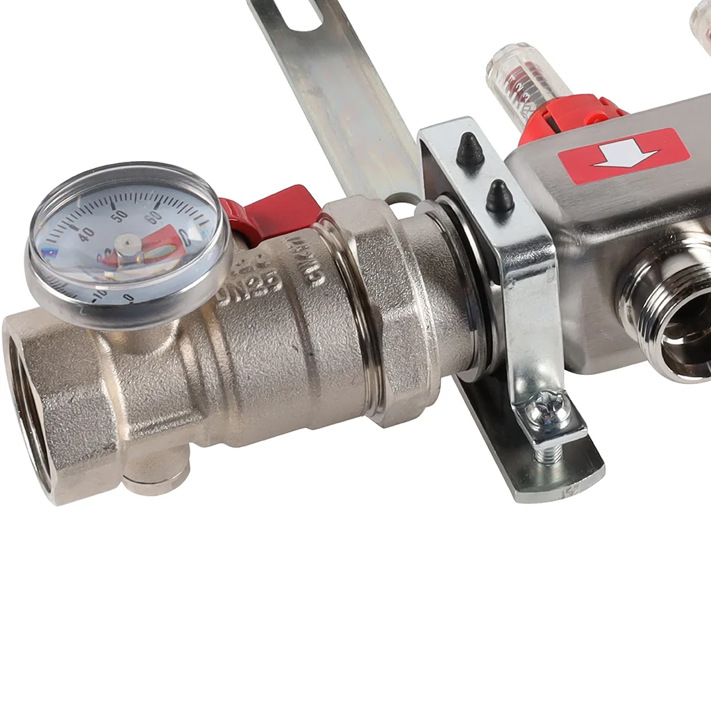 ROMMER RMS-1210-000006 ROMMER Коллектор из нержавеющей стали в сборе с расходомерами 6 вых. ROMMER RMS-1210-000006 ROMMER Коллектор из нержавеющей стали в сборе с расходомерами 6 вых.