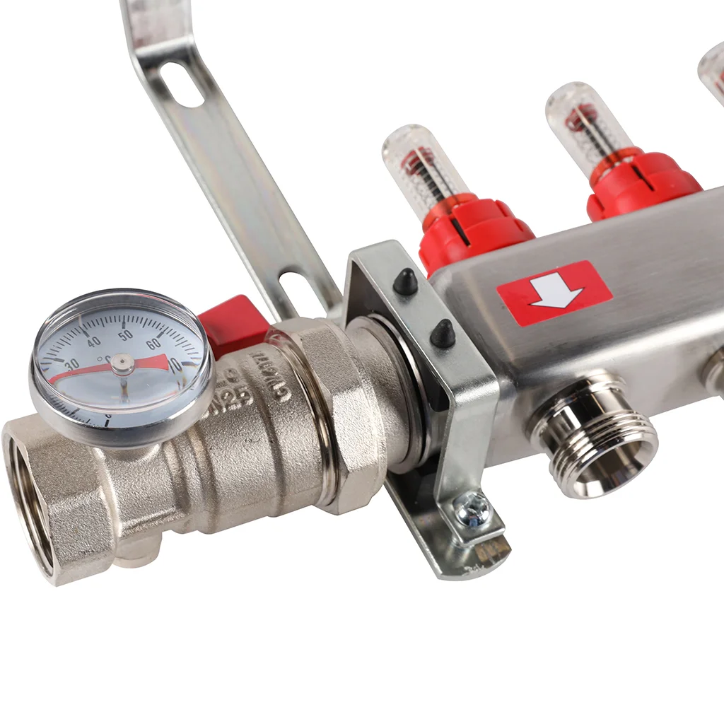 ROMMER RMS-1210-000008 ROMMER Коллектор из нержавеющей стали в сборе с расходомерами 8 вых. ROMMER RMS-1210-000008 ROMMER Коллектор из нержавеющей стали в сборе с расходомерами 8 вых.