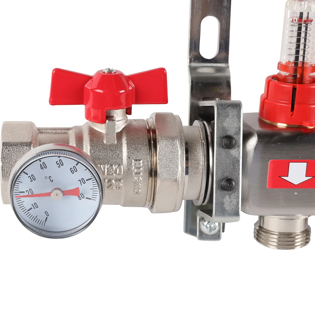 ROMMER RMS-1210-000010 ROMMER Коллектор из нержавеющей стали в сборе с расходомерами 10 вых. ROMMER RMS-1210-000010 ROMMER Коллектор из нержавеющей стали в сборе с расходомерами 10 вых.