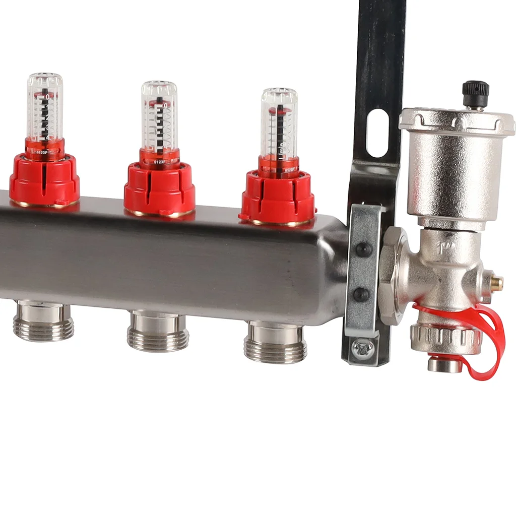 ROMMER RMS-1210-000010 ROMMER Коллектор из нержавеющей стали в сборе с расходомерами 10 вых. ROMMER RMS-1210-000010 ROMMER Коллектор из нержавеющей стали в сборе с расходомерами 10 вых.