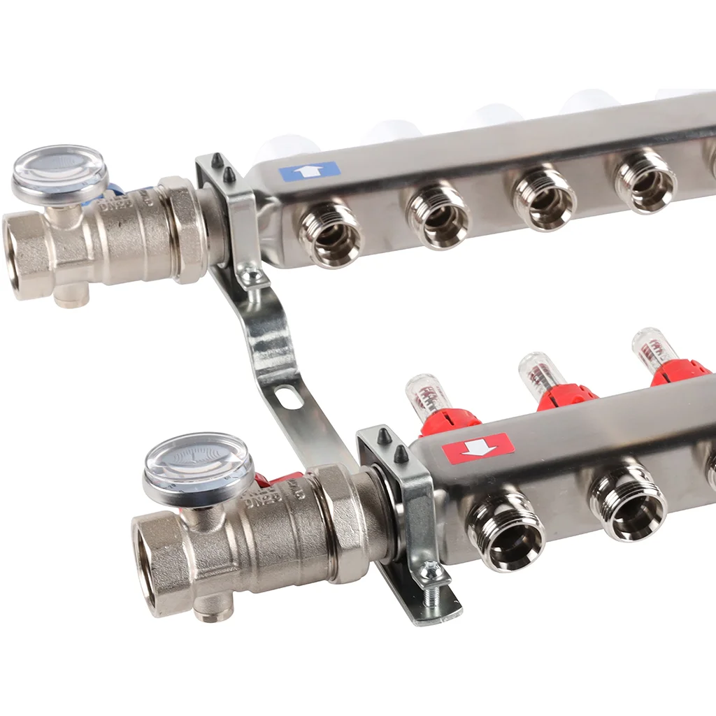ROMMER RMS-1210-000012 ROMMER Коллектор из нержавеющей стали в сборе с расходомерами 12 вых. ROMMER RMS-1210-000012 ROMMER Коллектор из нержавеющей стали в сборе с расходомерами 12 вых.