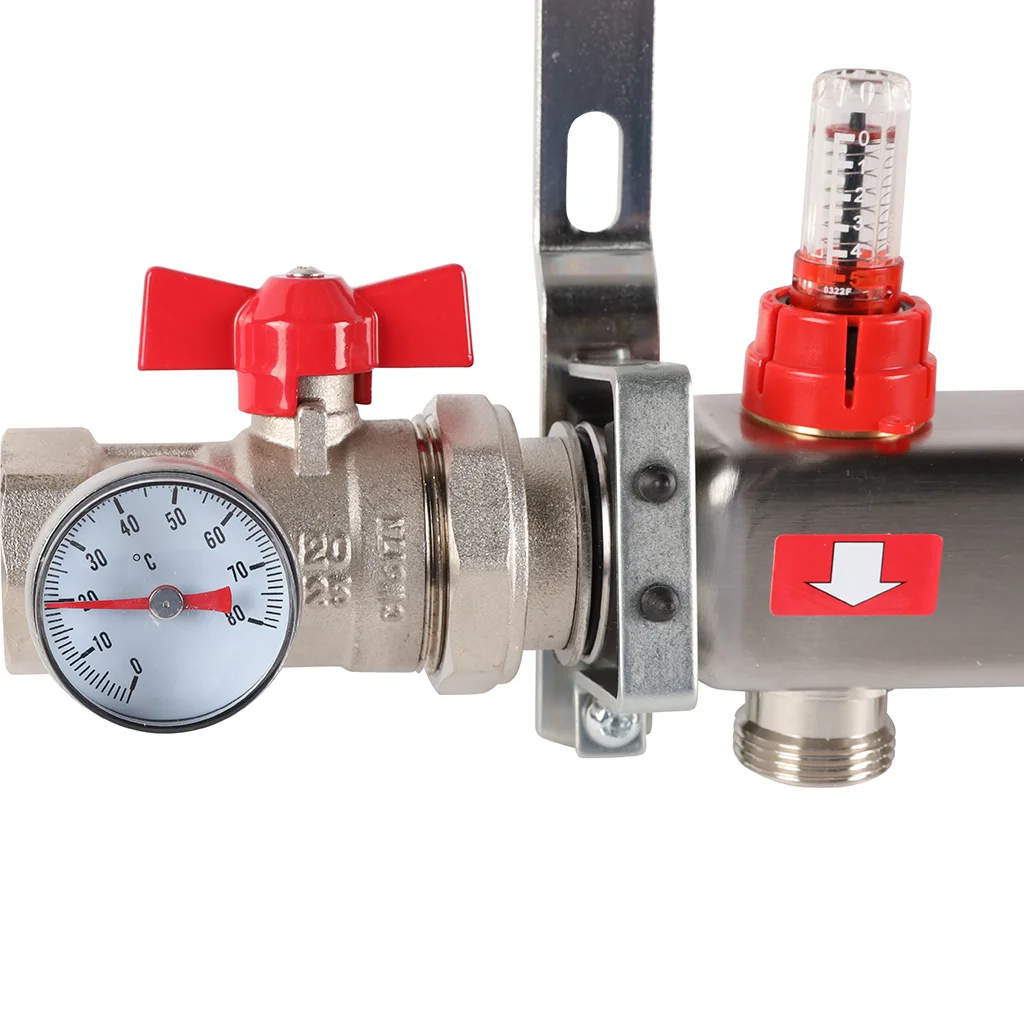 ROMMER RMS-1210-000012 ROMMER Коллектор из нержавеющей стали в сборе с расходомерами 12 вых. ROMMER RMS-1210-000012 ROMMER Коллектор из нержавеющей стали в сборе с расходомерами 12 вых.