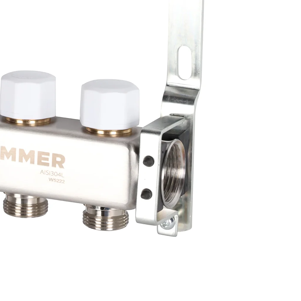 ROMMER RMS-3200-000003 ROMMER Коллектор из нержавеющей стали без расходомеров 3 вых. ROMMER RMS-3200-000003 ROMMER Коллектор из нержавеющей стали без расходомеров 3 вых.