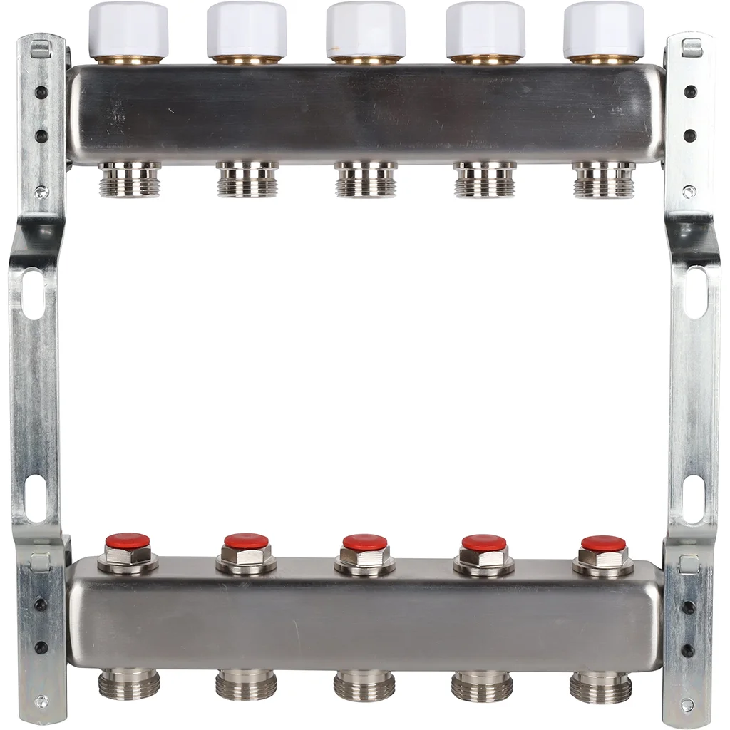 ROMMER RMS-3200-000005 ROMMER Коллектор из нержавеющей стали без расходомеров 5 вых. ROMMER RMS-3200-000005 ROMMER Коллектор из нержавеющей стали без расходомеров 5 вых.