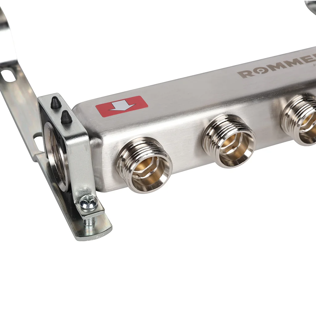 ROMMER RMS-3200-000005 ROMMER Коллектор из нержавеющей стали без расходомеров 5 вых. ROMMER RMS-3200-000005 ROMMER Коллектор из нержавеющей стали без расходомеров 5 вых.