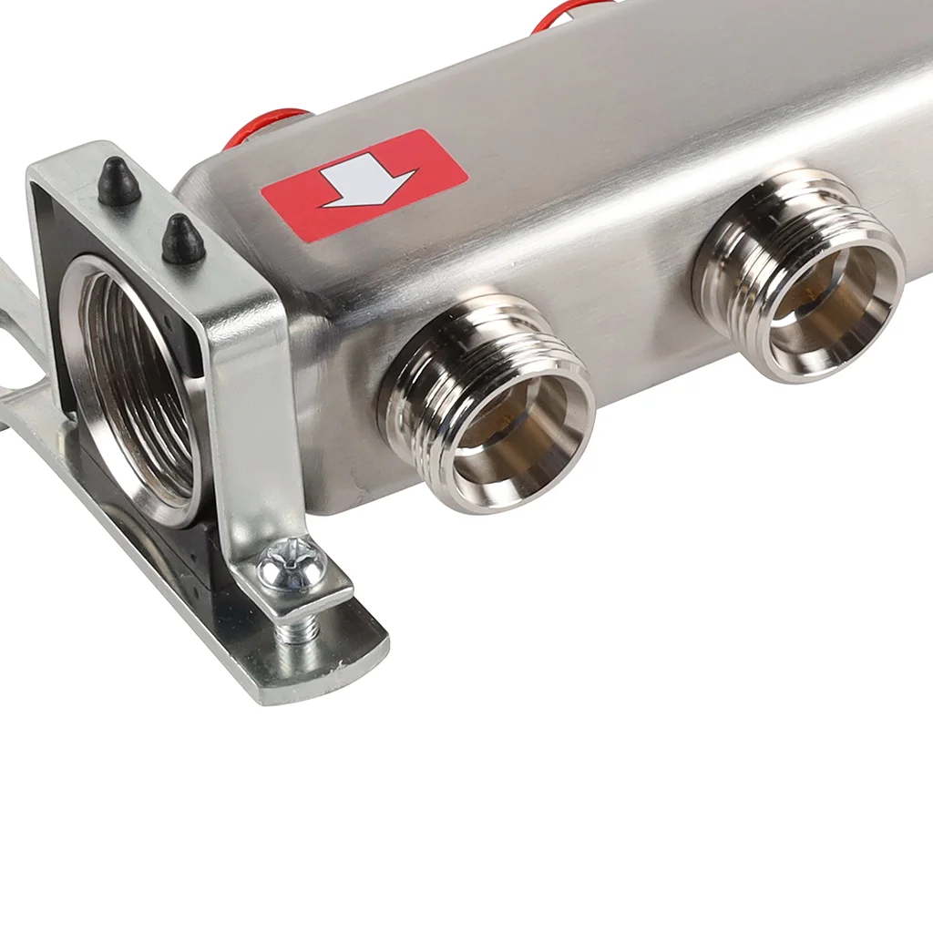 ROMMER RMS-3200-000006 ROMMER Коллектор из нержавеющей стали без расходомеров 6 вых. ROMMER RMS-3200-000006 ROMMER Коллектор из нержавеющей стали без расходомеров 6 вых.
