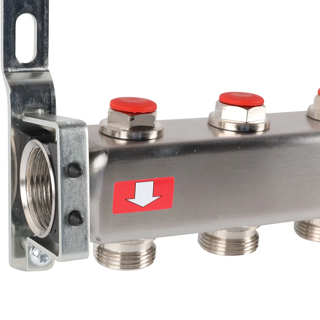 ROMMER RMS-3200-000006 ROMMER Коллектор из нержавеющей стали без расходомеров 6 вых. ROMMER RMS-3200-000006 ROMMER Коллектор из нержавеющей стали без расходомеров 6 вых.
