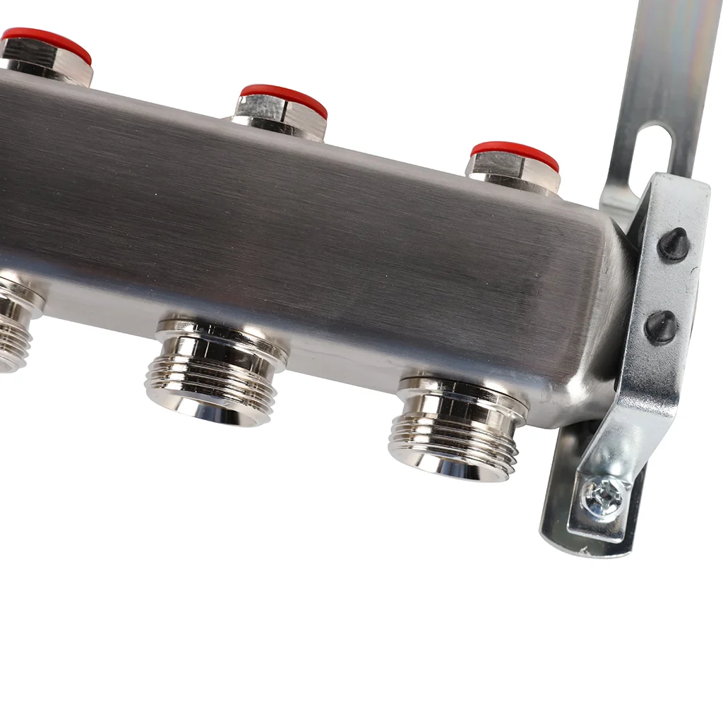 ROMMER RMS-3200-000008 ROMMER Коллектор из нержавеющей стали без расходомеров 8 вых. ROMMER RMS-3200-000008 ROMMER Коллектор из нержавеющей стали без расходомеров 8 вых.