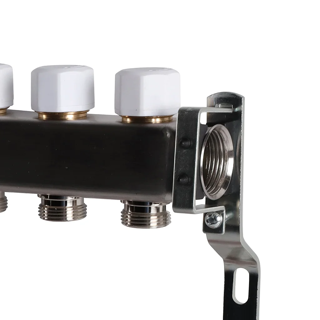 ROMMER RMS-3200-000008 ROMMER Коллектор из нержавеющей стали без расходомеров 8 вых. ROMMER RMS-3200-000008 ROMMER Коллектор из нержавеющей стали без расходомеров 8 вых.