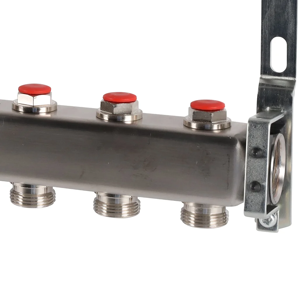 ROMMER RMS-3200-000009 ROMMER Коллектор из нержавеющей стали без расходомеров 9 вых. ROMMER RMS-3200-000009 ROMMER Коллектор из нержавеющей стали без расходомеров 9 вых.