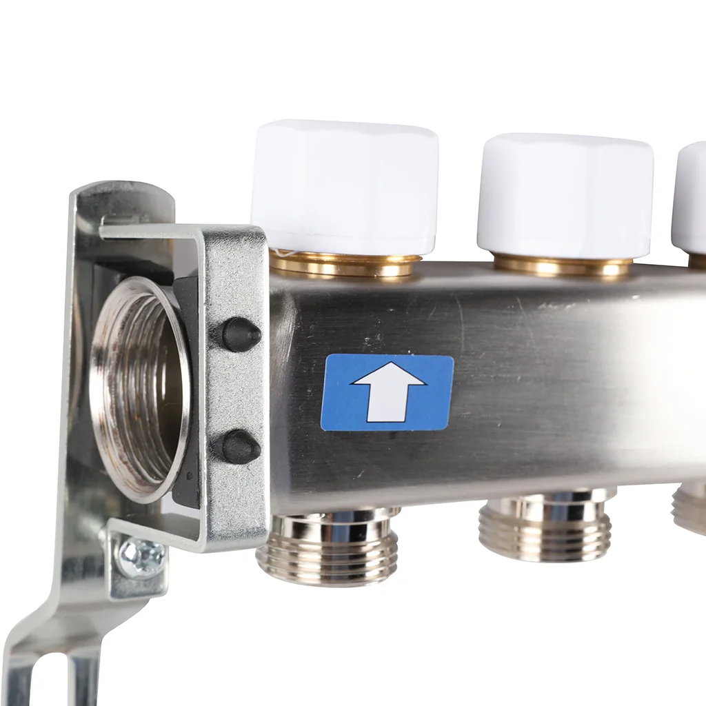 ROMMER RMS-3200-000009 ROMMER Коллектор из нержавеющей стали без расходомеров 9 вых. ROMMER RMS-3200-000009 ROMMER Коллектор из нержавеющей стали без расходомеров 9 вых.