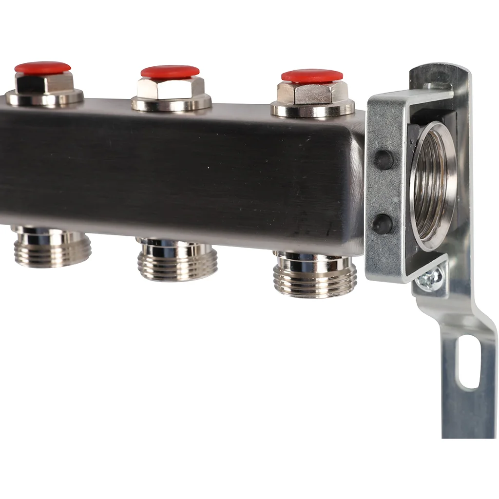 ROMMER RMS-3200-000010 ROMMER Коллектор из нержавеющей стали без расходомеров 10 вых. ROMMER RMS-3200-000010 ROMMER Коллектор из нержавеющей стали без расходомеров 10 вых.