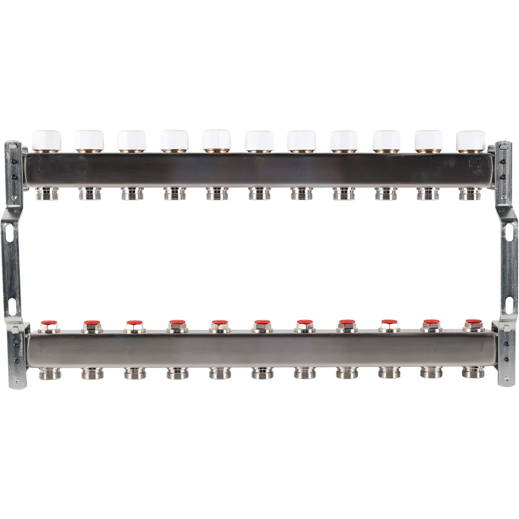 ROMMER RMS-3200-000011 ROMMER Коллектор из нержавеющей стали без расходомеров 11 вых. ROMMER RMS-3200-000011 ROMMER Коллектор из нержавеющей стали без расходомеров 11 вых.