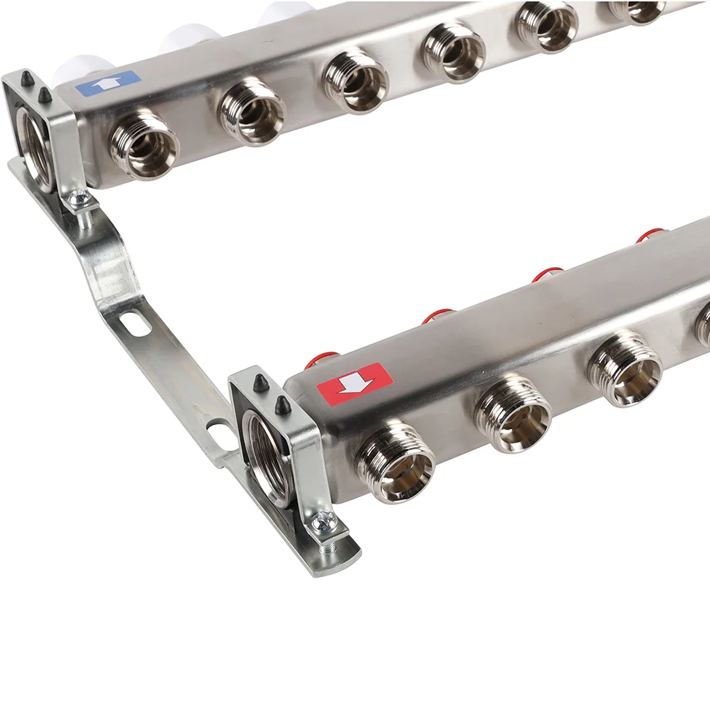 ROMMER RMS-3200-000011 ROMMER Коллектор из нержавеющей стали без расходомеров 11 вых. ROMMER RMS-3200-000011 ROMMER Коллектор из нержавеющей стали без расходомеров 11 вых.