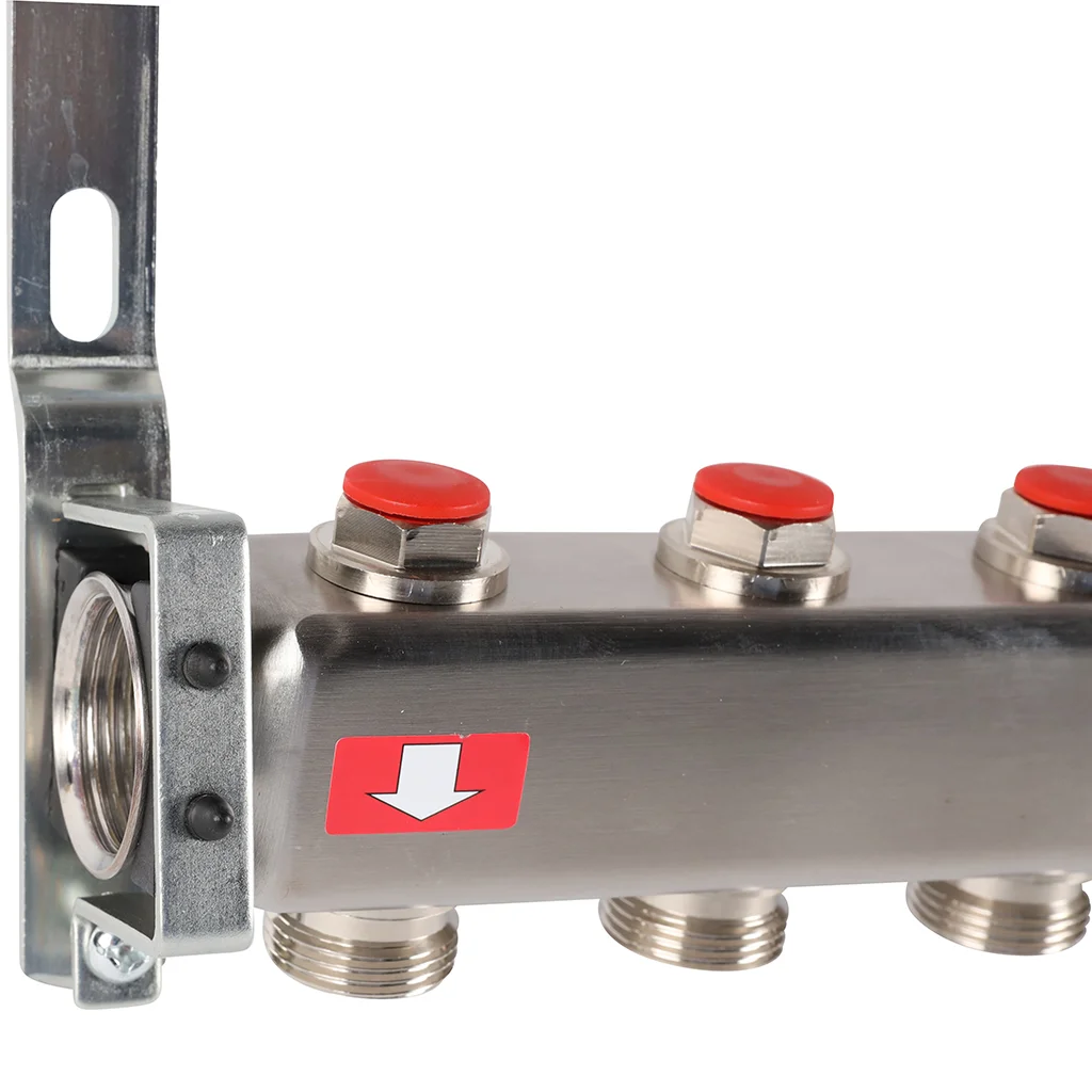 ROMMER RMS-3200-000012 ROMMER Коллектор из нержавеющей стали без расходомеров 12 вых. ROMMER RMS-3200-000012 ROMMER Коллектор из нержавеющей стали без расходомеров 12 вых.