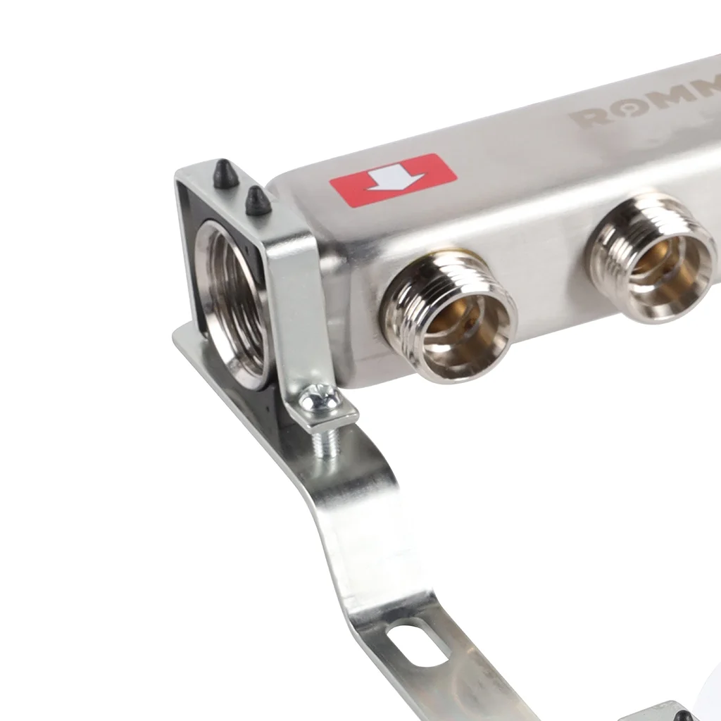 ROMMER RMS-3201-000003 ROMMER Коллектор из нержавеющей стали без расходомеров, с клапаном вып. воздуха и сливом 3 вых. ROMMER RMS-3201-000003 ROMMER Коллектор из нержавеющей стали без расходомеров, с клапаном вып. воздуха и сливом 3 вых.