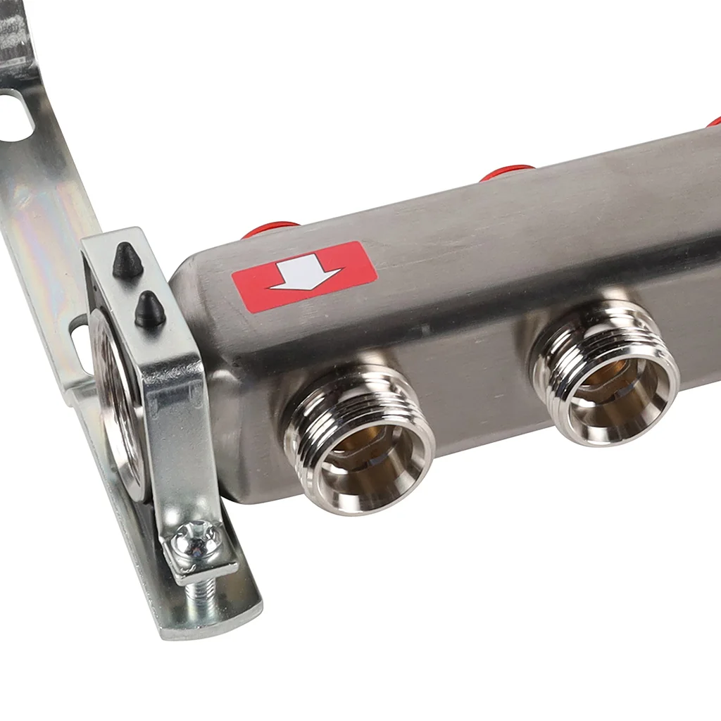 ROMMER RMS-3201-000007 ROMMER Коллектор из нержавеющей стали без расходомеров, с клапаном вып. воздуха и сливом 7 вых. ROMMER RMS-3201-000007 ROMMER Коллектор из нержавеющей стали без расходомеров, с клапаном вып. воздуха и сливом 7 вых.