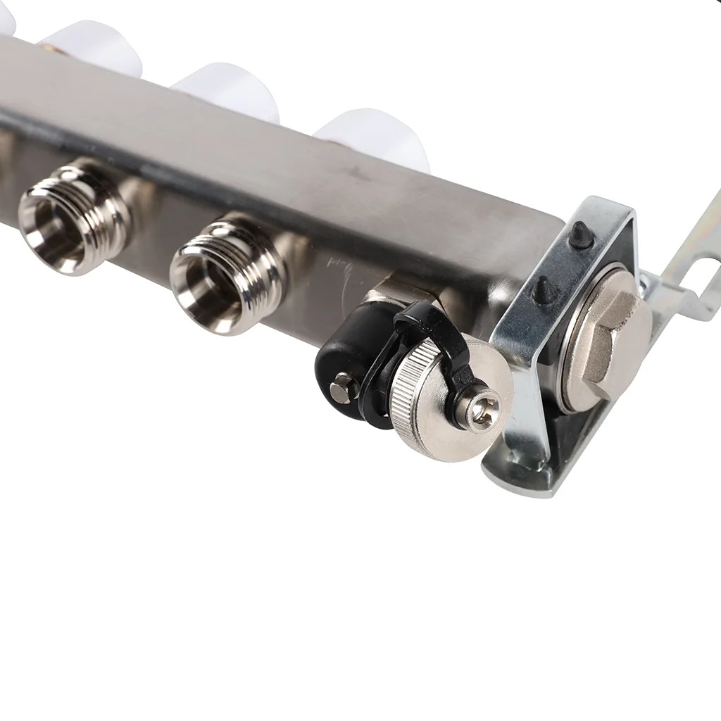ROMMER RMS-3201-000008 ROMMER Коллектор из нержавеющей стали без расходомеров, с клапаном вып. воздуха и сливом 8 вых. ROMMER RMS-3201-000008 ROMMER Коллектор из нержавеющей стали без расходомеров, с клапаном вып. воздуха и сливом 8 вых.