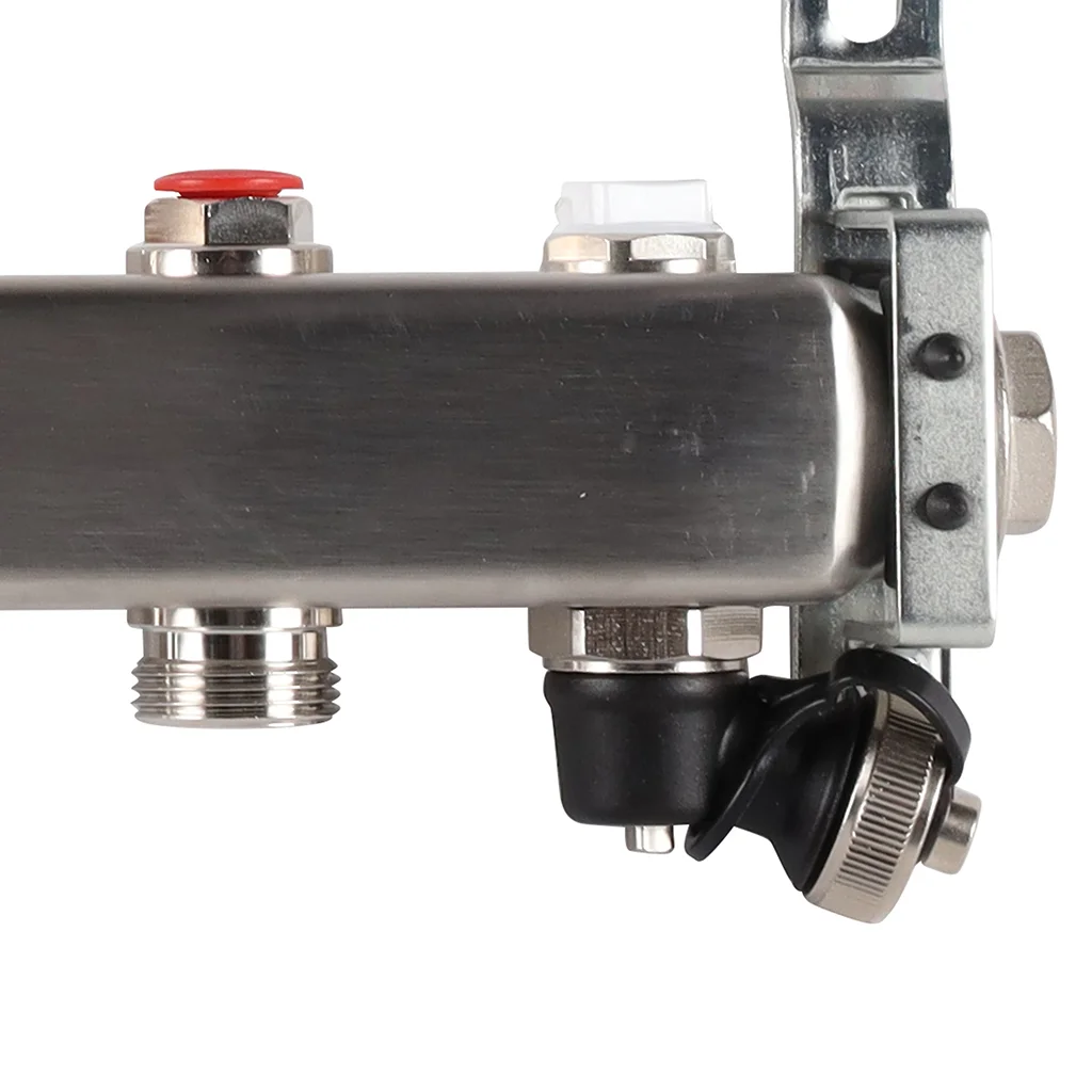 ROMMER RMS-3201-000010 ROMMER Коллектор из нержавеющей стали без расходомеров, с клапаном вып. воздуха и сливом 10 вых. ROMMER RMS-3201-000010 ROMMER Коллектор из нержавеющей стали без расходомеров, с клапаном вып. воздуха и сливом 10 вых.