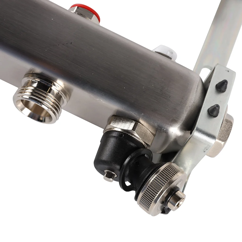 ROMMER RMS-3201-000012 ROMMER Коллектор из нержавеющей стали без расходомеров, с клапаном вып. воздуха и сливом 12 вых. ROMMER RMS-3201-000012 ROMMER Коллектор из нержавеющей стали без расходомеров, с клапаном вып. воздуха и сливом 12 вых.