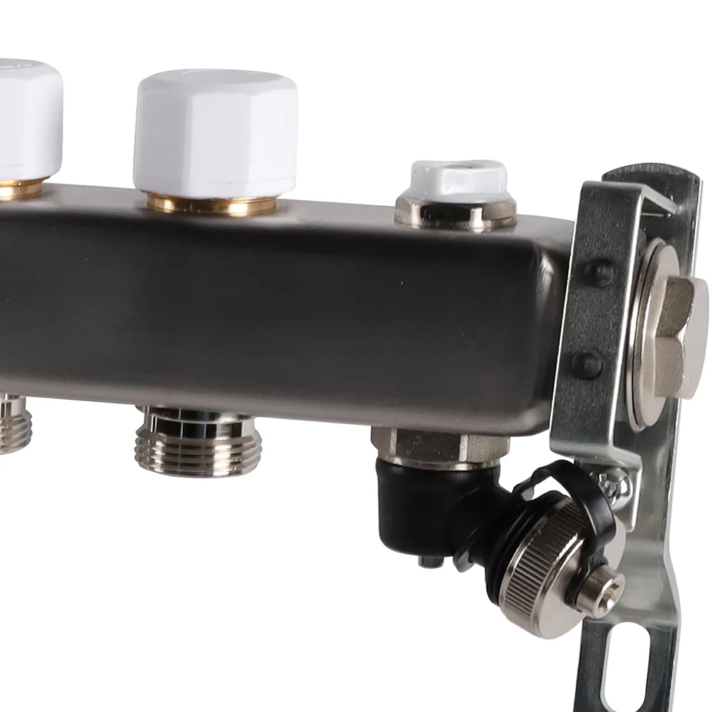 ROMMER RMS-3201-000012 ROMMER Коллектор из нержавеющей стали без расходомеров, с клапаном вып. воздуха и сливом 12 вых. ROMMER RMS-3201-000012 ROMMER Коллектор из нержавеющей стали без расходомеров, с клапаном вып. воздуха и сливом 12 вых.