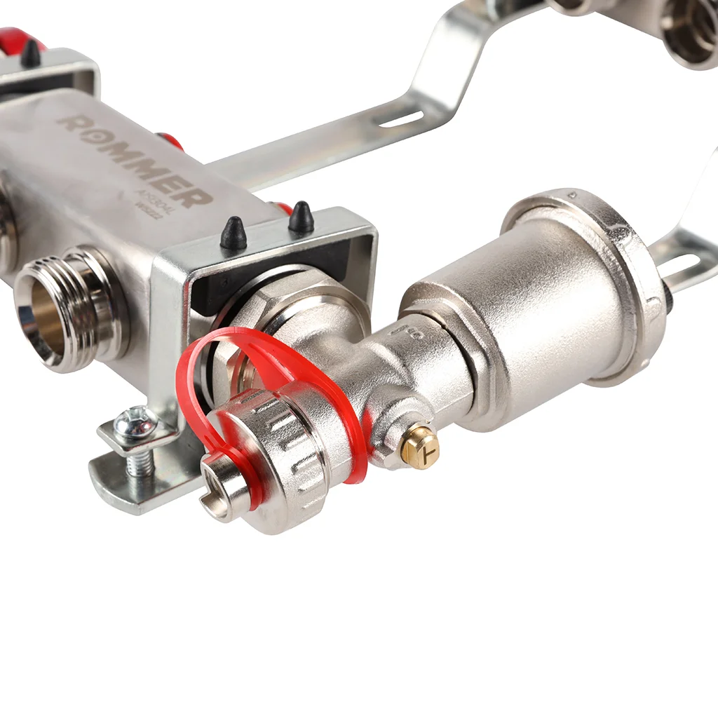 ROMMER RMS-3210-000002 ROMMER Коллектор из нержавеющей стали в сборе без расходомеров 2 вых. ROMMER RMS-3210-000002 ROMMER Коллектор из нержавеющей стали в сборе без расходомеров 2 вых.