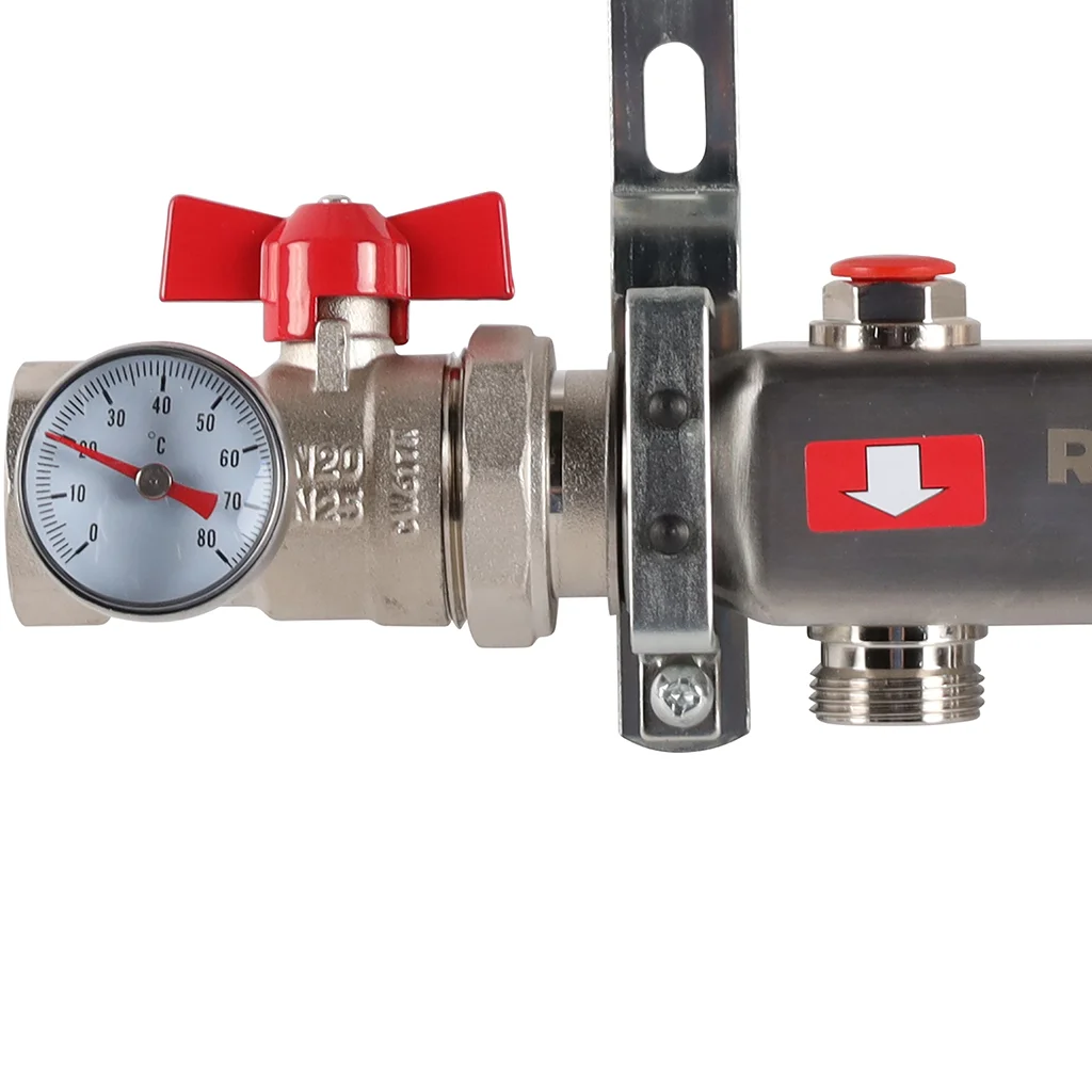 ROMMER RMS-3210-000003 ROMMER Коллектор из нержавеющей стали в сборе без расходомеров 3 вых. ROMMER RMS-3210-000003 ROMMER Коллектор из нержавеющей стали в сборе без расходомеров 3 вых.
