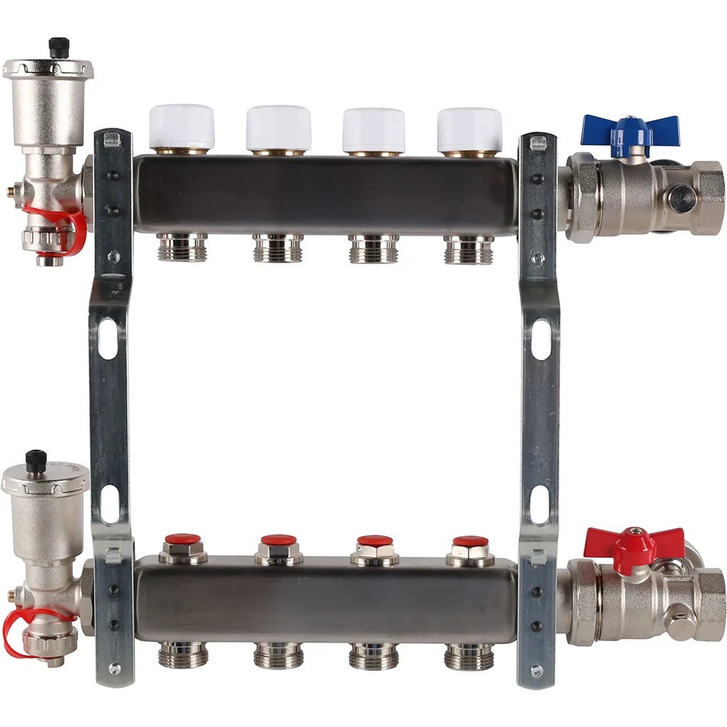 ROMMER RMS-3210-000004 ROMMER Коллектор из нержавеющей стали в сборе без расходомеров 4 вых. ROMMER RMS-3210-000004 ROMMER Коллектор из нержавеющей стали в сборе без расходомеров 4 вых.