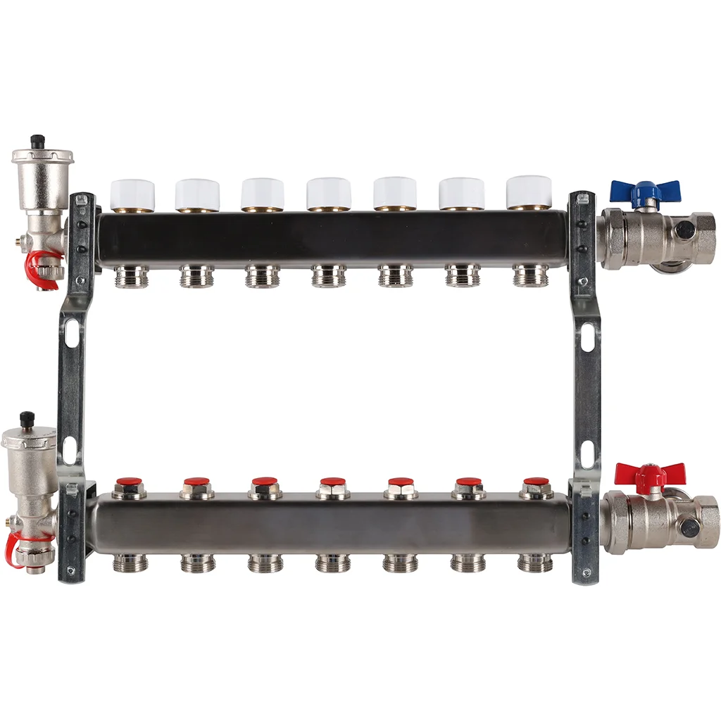 ROMMER RMS-3210-000007 ROMMER Коллектор из нержавеющей стали в сборе без расходомеров 7 вых. ROMMER RMS-3210-000007 ROMMER Коллектор из нержавеющей стали в сборе без расходомеров 7 вых.