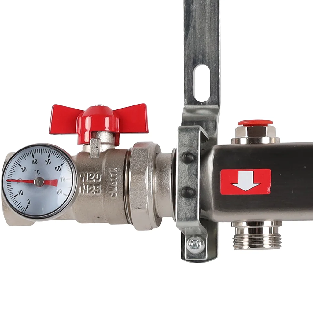 ROMMER RMS-3210-000009 ROMMER Коллектор из нержавеющей стали в сборе без расходомеров 9 вых. ROMMER RMS-3210-000009 ROMMER Коллектор из нержавеющей стали в сборе без расходомеров 9 вых.