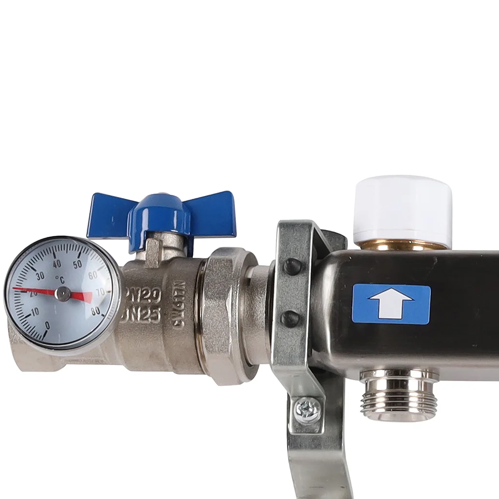 ROMMER RMS-3210-000009 ROMMER Коллектор из нержавеющей стали в сборе без расходомеров 9 вых. ROMMER RMS-3210-000009 ROMMER Коллектор из нержавеющей стали в сборе без расходомеров 9 вых.