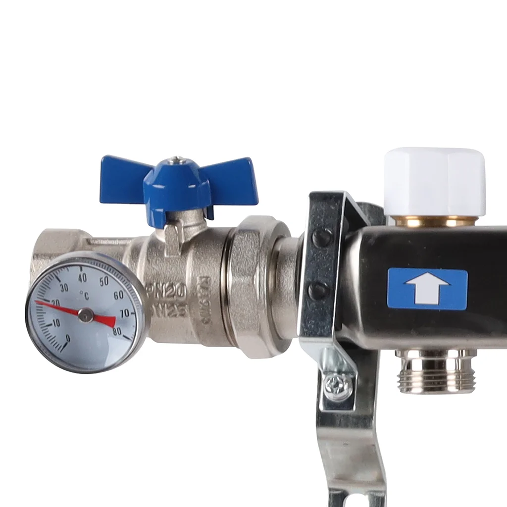 ROMMER RMS-3210-000012 ROMMER Коллектор из нержавеющей стали в сборе без расходомеров 12 вых. ROMMER RMS-3210-000012 ROMMER Коллектор из нержавеющей стали в сборе без расходомеров 12 вых.