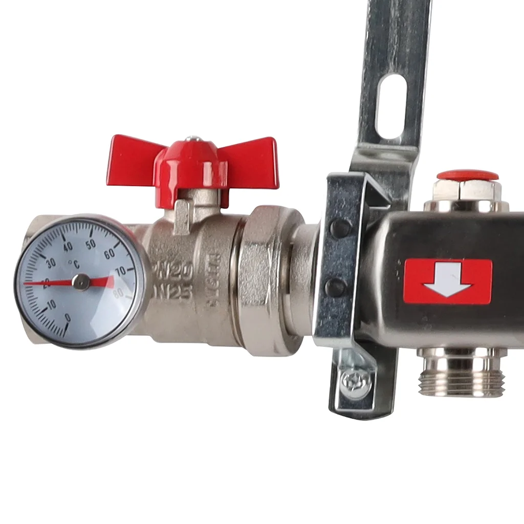 ROMMER RMS-3210-000012 ROMMER Коллектор из нержавеющей стали в сборе без расходомеров 12 вых. ROMMER RMS-3210-000012 ROMMER Коллектор из нержавеющей стали в сборе без расходомеров 12 вых.