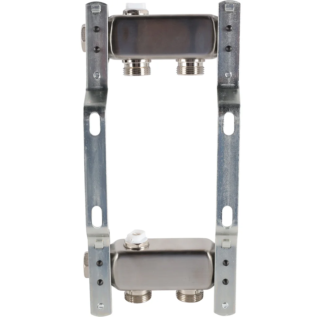 ROMMER RMS-4401-000002 ROMMER Коллектор из нержавеющей стали для радиаторной разводки 2 вых. ROMMER RMS-4401-000002 ROMMER Коллектор из нержавеющей стали для радиаторной разводки 2 вых.