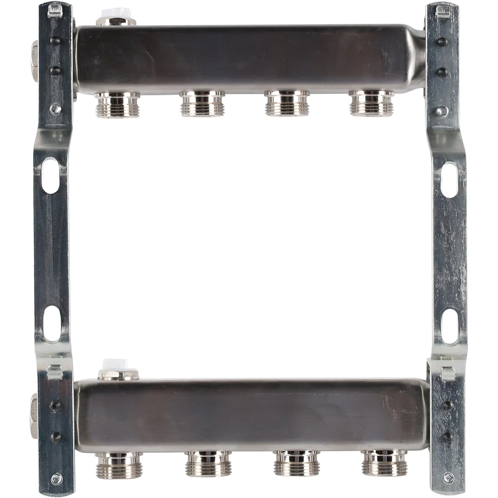 ROMMER RMS-4401-000004 ROMMER Коллектор из нержавеющей стали для радиаторной разводки 4 вых. ROMMER RMS-4401-000004 ROMMER Коллектор из нержавеющей стали для радиаторной разводки 4 вых.
