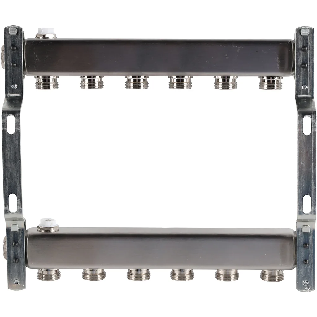 ROMMER RMS-4401-000006 ROMMER Коллектор из нержавеющей стали для радиаторной разводки 6 вых. ROMMER RMS-4401-000006 ROMMER Коллектор из нержавеющей стали для радиаторной разводки 6 вых.