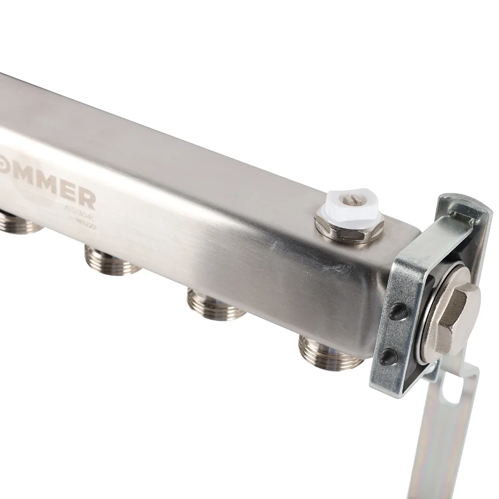 ROMMER RMS-4401-000006 ROMMER Коллектор из нержавеющей стали для радиаторной разводки 6 вых. ROMMER RMS-4401-000006 ROMMER Коллектор из нержавеющей стали для радиаторной разводки 6 вых.